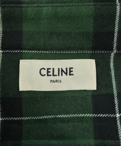 CELINE（セリーヌ）カジュアルシャツ 緑 サイズ:36(XS位) メンズ/2200586955055