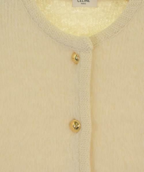CELINE（セリーヌ）ノーカラージャケット 白 サイズ:XS レディース/2200587215011