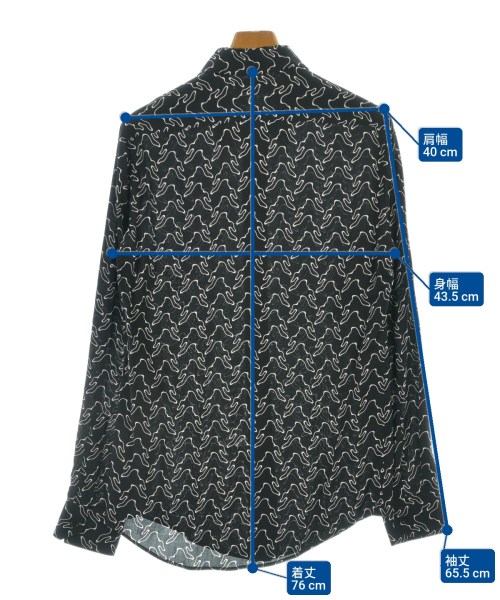 CELINE（セリーヌ）カジュアルシャツ 黒 サイズ:37(XS位) メンズ/2200587215066