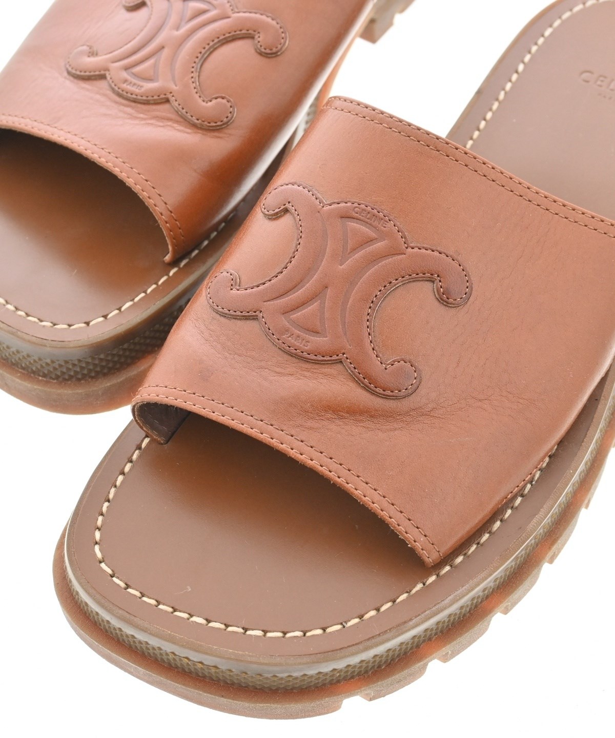 CELINE Sandals EU40 US7 Brown detailed image 5
