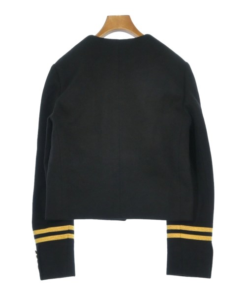 CELINE（セリーヌ）ノーカラージャケット 紺 サイズ:34(XS位) レディース/2200401922026