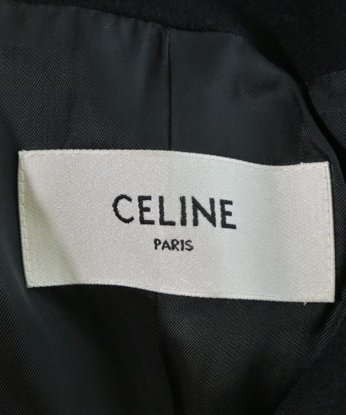 CELINE（セリーヌ）ノーカラージャケット 紺 サイズ:34(XS位) レディース/2200401922026