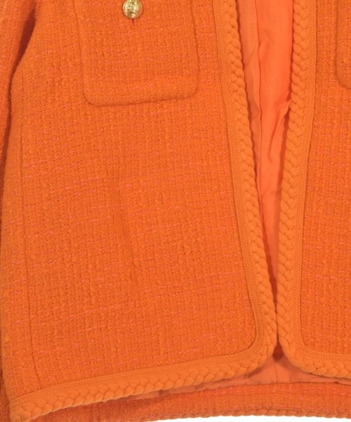 CELINE（セリーヌ）ノーカラージャケット オレンジ サイズ:38(M位) レディース/2200401922033