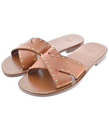 CELINE（セリーヌ）サンダル 茶 サイズ:EU36(22.5cm位) レディース