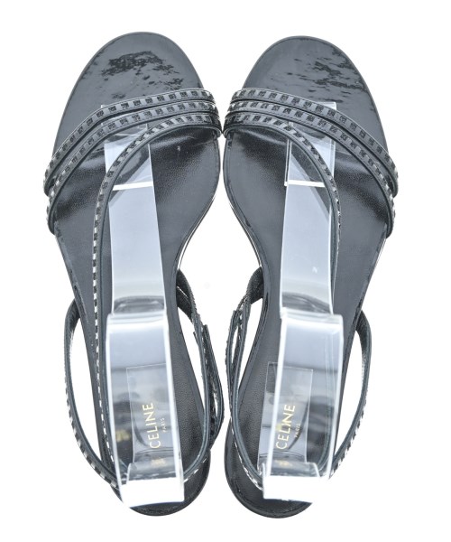 CELINE（セリーヌ）サンダル 黒 サイズ:EU37 1/2(24cm位) レディース/2200611842015