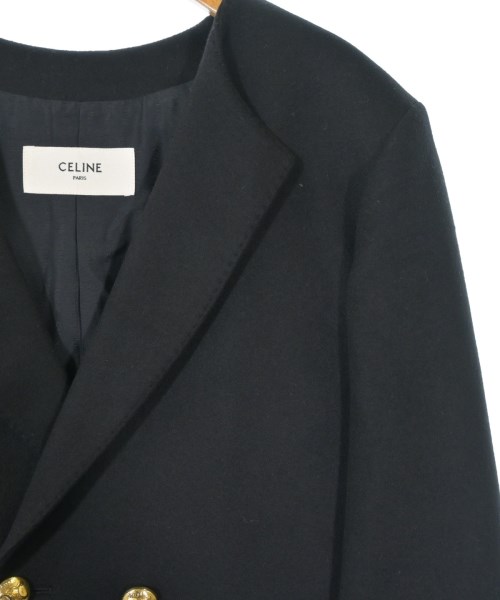 CELINE（セリーヌ）ノーカラージャケット 黒 サイズ:34(XXS位) レディース/2200621608021