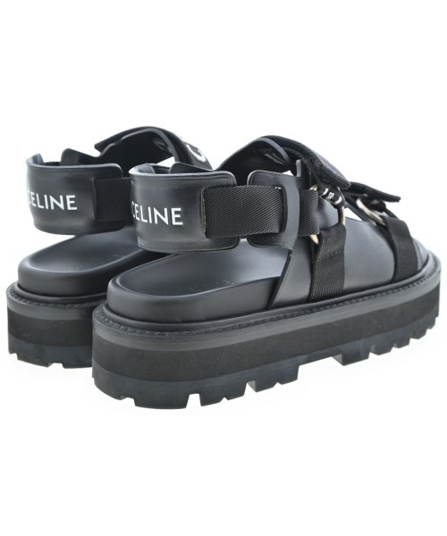 CELINE（セリーヌ）サンダル 黒 サイズ:EU38(24.5cm位) レディース/2200621608052