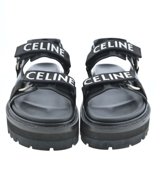CELINE（セリーヌ）サンダル 黒 サイズ:EU38(24.5cm位) レディース/2200621608052