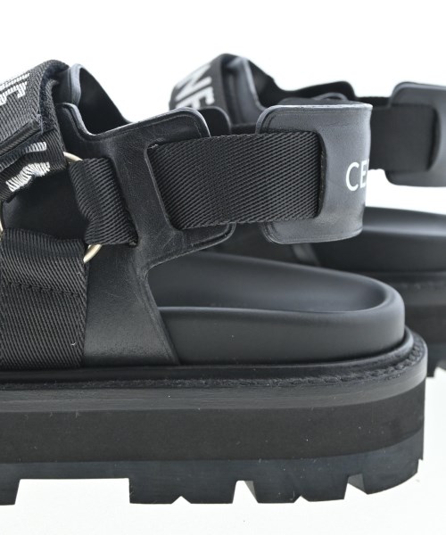 CELINE（セリーヌ）サンダル 黒 サイズ:EU38(24.5cm位) レディース/2200621608052