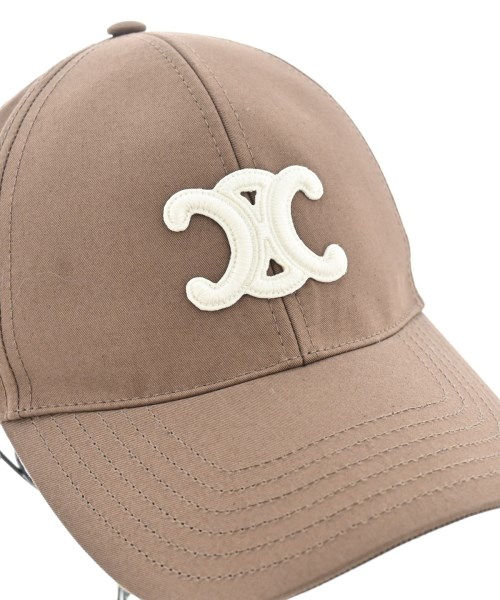 CELINE（セリーヌ）キャップ 茶 サイズ:L メンズ/2200621608113