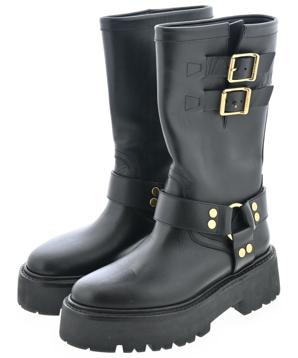 CELINE（セリーヌ）ブーツ 黒 サイズ:EU35(21.5cm位) レディース