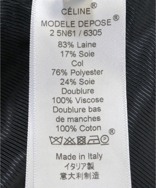 CELINE（セリーヌ）テーラードジャケット 黒 サイズ:34(XXS位) レディース/2200610042171