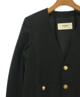 CELINE（セリーヌ）ノーカラージャケット 黒 サイズ:34(XXS位) レディース/2200622419039