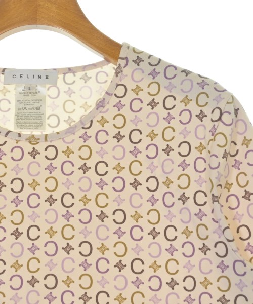 CELINE（セリーヌ）Tシャツ・カットソー ベージュ サイズ:L レディース/2200614938234