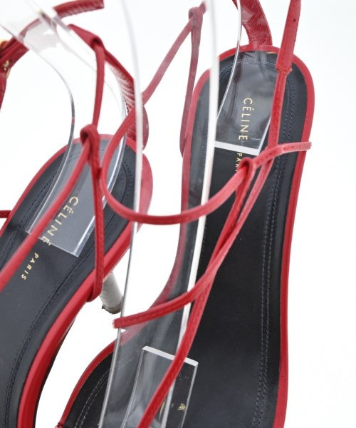 CELINE（セリーヌ）サンダル 赤 サイズ:EU35(21.5cm位) レディース/2200620976206