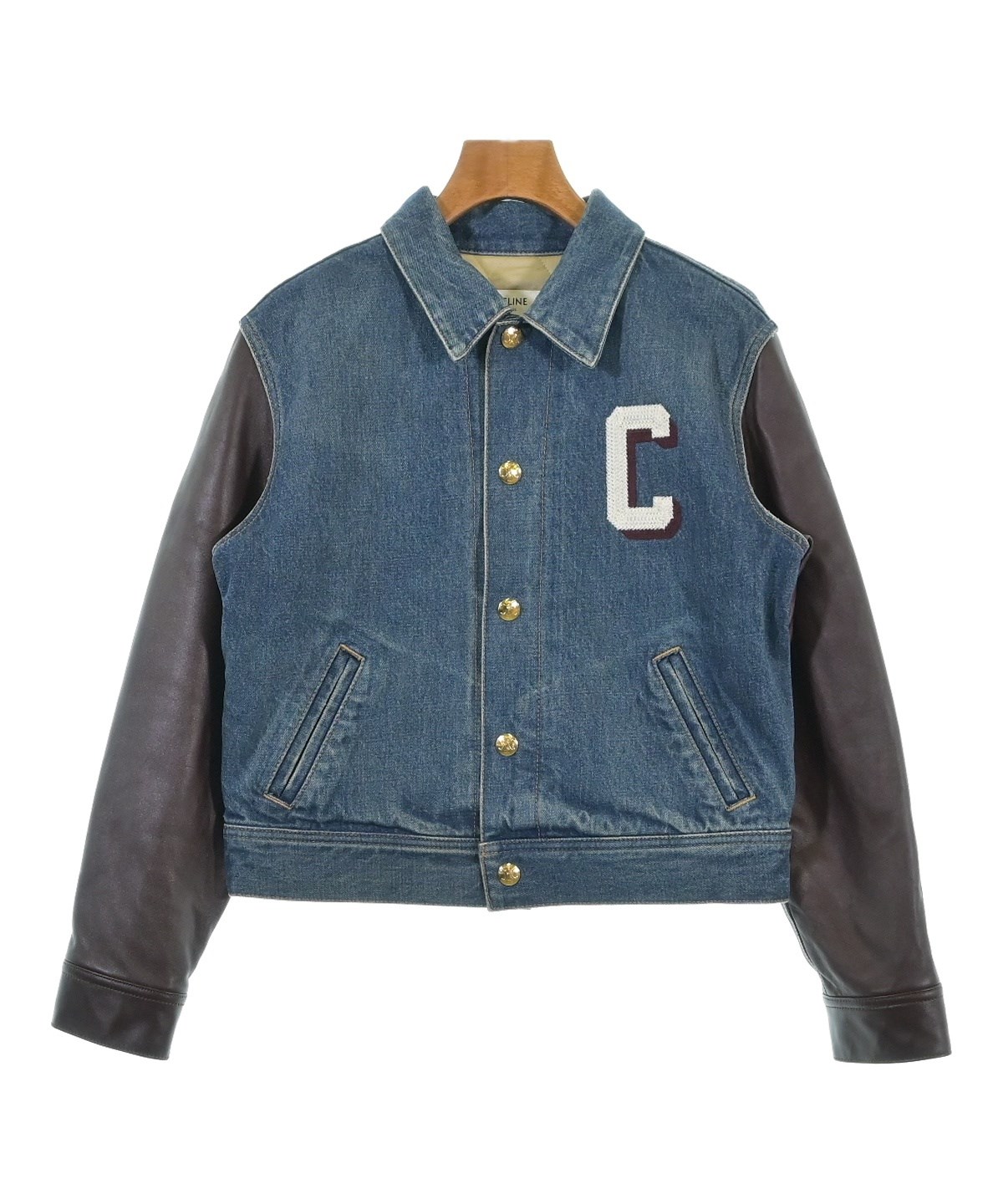 CELINE セリーヌ ブルゾン（その他） レディース 【古着】【中古】 CELINE（セリーヌ）その他 青 サイズ:XS レディース/2200623848029