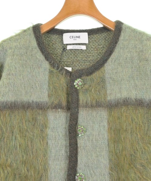 CELINE（セリーヌ）カーディガン カーキ サイズ:F レディース/2200623897133