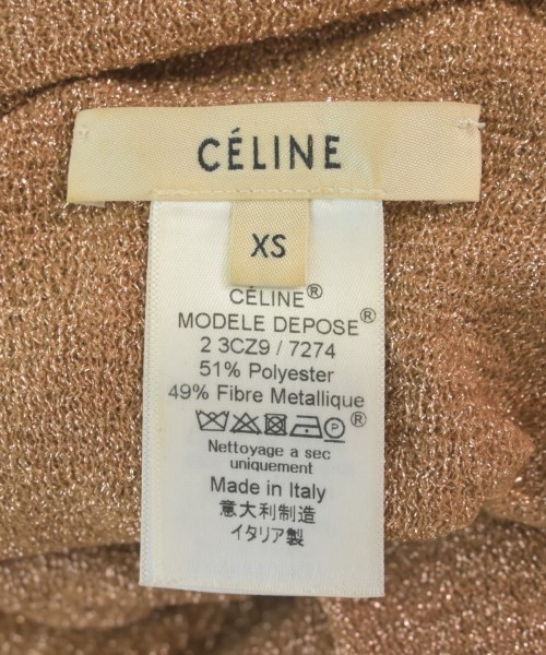 CELINE（セリーヌ）ニット・セーター ゴールド サイズ:XS レディース/2200625708031