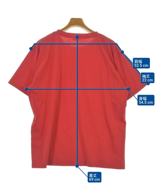 CELINE（セリーヌ）Tシャツ・カットソー 赤 サイズ:XXL メンズ/2200626264123