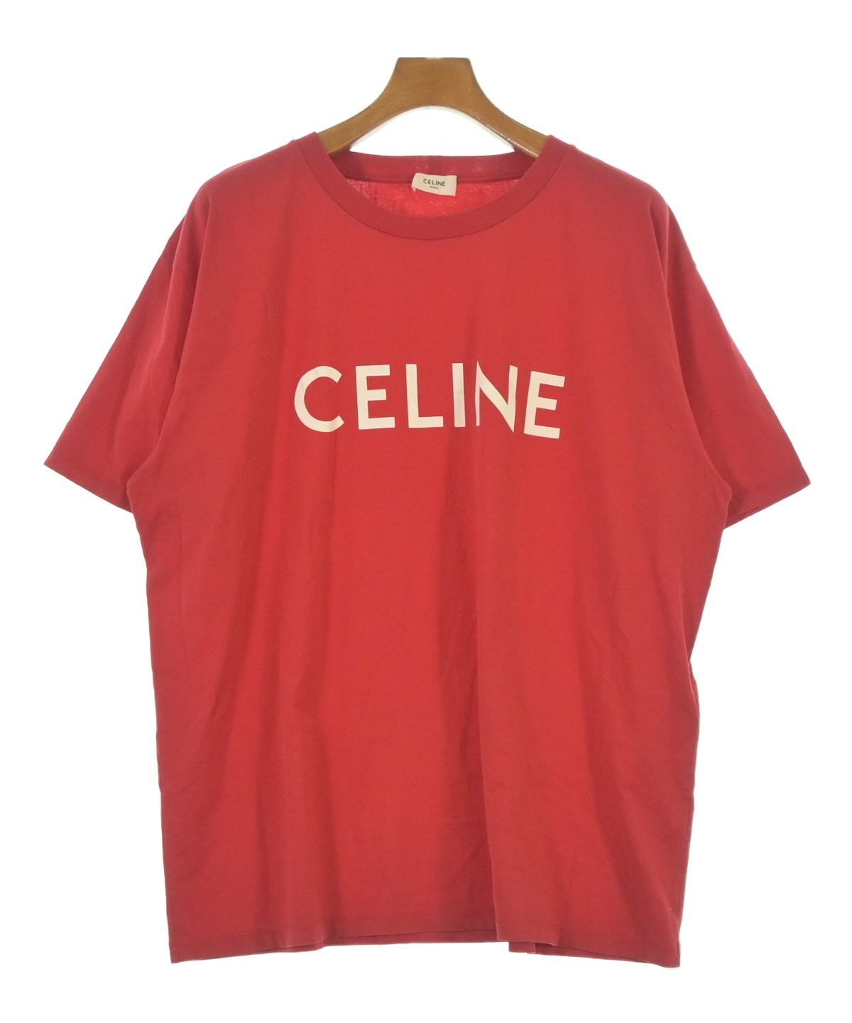 CELINE（セリーヌ）Tシャツ・カットソー 赤 サイズ:XXL メンズ