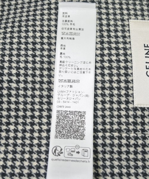 CELINE（セリーヌ）カジュアルジャケット 黒 サイズ:34(XXS位) レディース/2200626818029