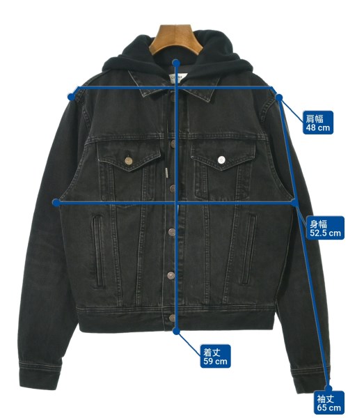 CELINE（セリーヌ）デニムジャケット 黒 サイズ:XS レディース/2200625514014