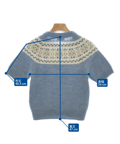 CELINE（セリーヌ）ニット・セーター 青 サイズ:S レディース/2200625514045