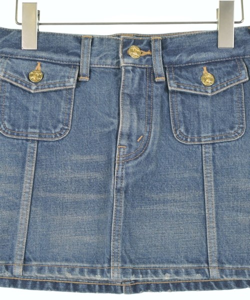 CELINE（セリーヌ）ミニスカート 青 サイズ:27(M位) レディース/2200625514052