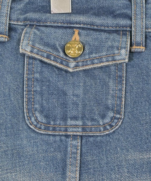 CELINE（セリーヌ）ミニスカート 青 サイズ:27(M位) レディース/2200625514052