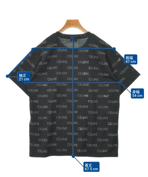 CELINE（セリーヌ）Tシャツ・カットソー 黒 サイズ:M メンズ/2200625529025