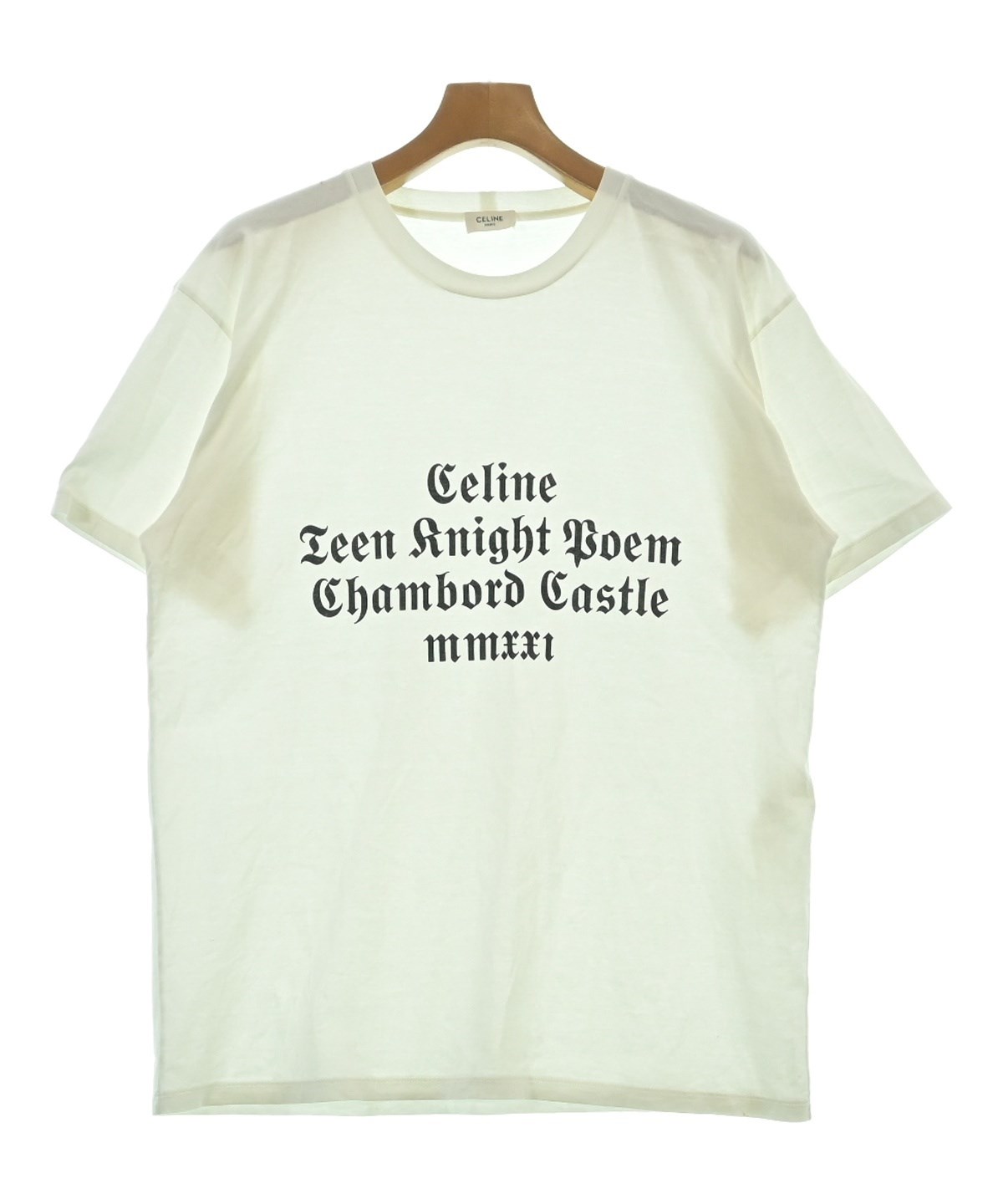 CELINE（セリーヌ）Tシャツ・カットソー 白 サイズ:M メンズ