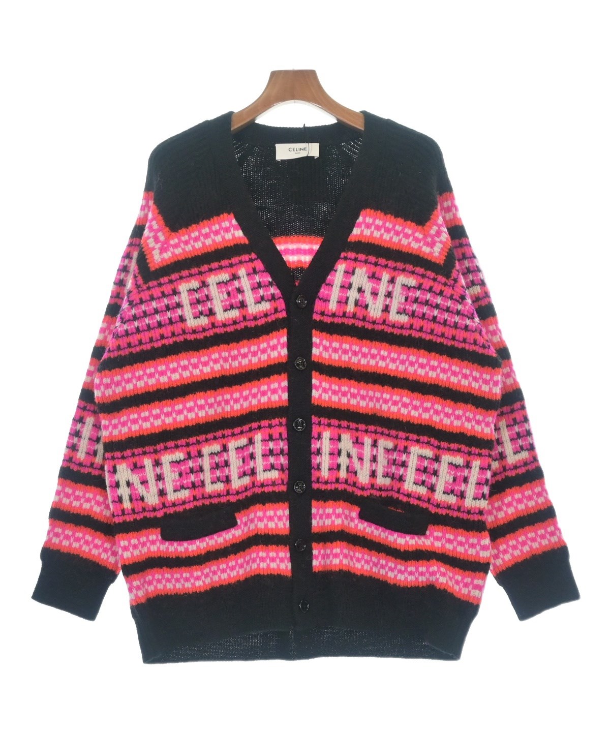 名作CELINEカーディガン！ CELINE（セリーヌ）カーディガン 黒 サイズ:L メンズ/2200627146060