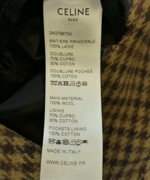 CELINE（セリーヌ）チェスターコート 茶 サイズ:48(L位) メンズ/2200627427015