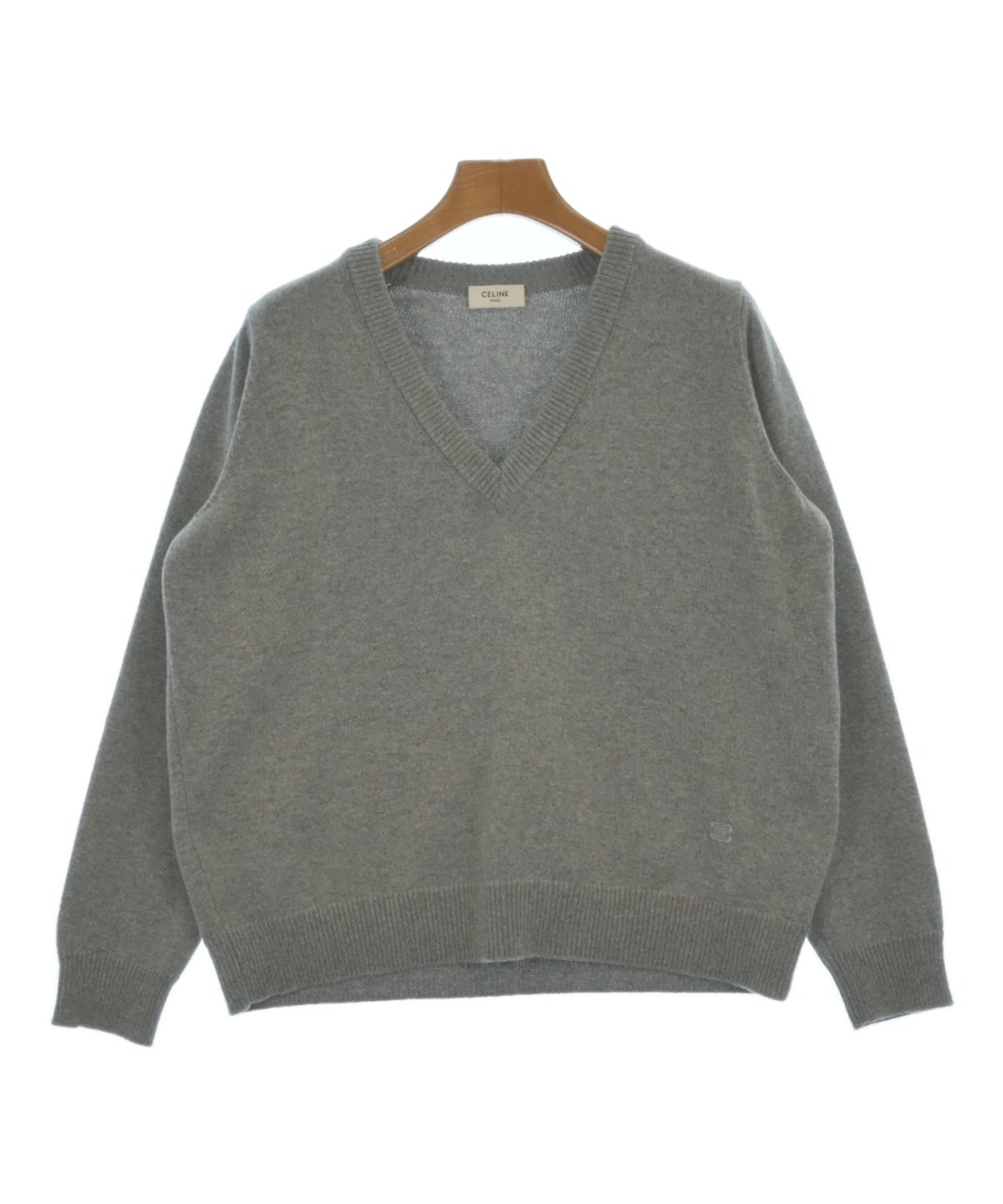CELINE（セリーヌ）ニット・セーター グレー サイズ:S レディース