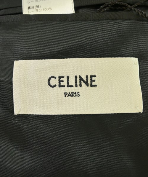 CELINE（セリーヌ）テーラードジャケット 黒 サイズ:44(S位) メンズ/2200625491025