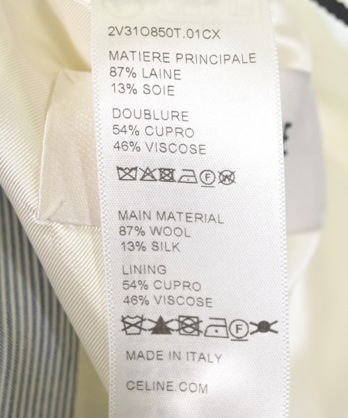 CELINE（セリーヌ）テーラードジャケット 青 サイズ:48(L位) メンズ/2200625491056