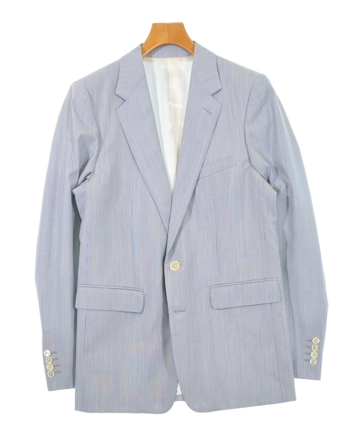 セリーヌ テーラードジャケット Lサイズ フランス製 オフィス CELINE（セリーヌ）テーラードジャケット 青 サイズ:48(L位) メンズ