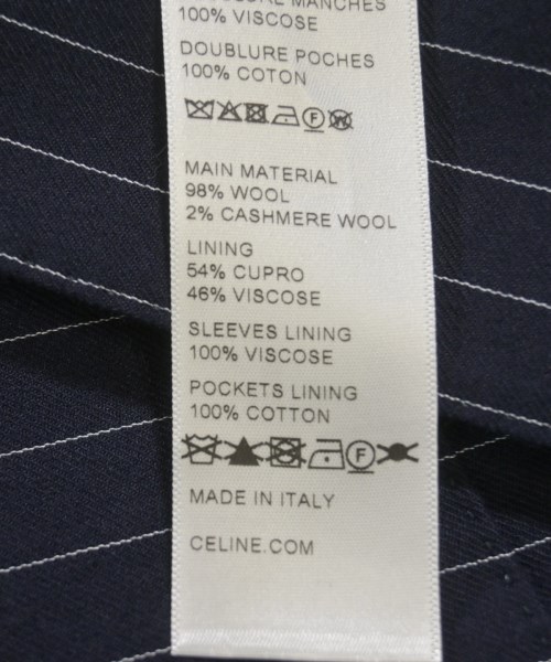 CELINE（セリーヌ）テーラードジャケット 紺 サイズ:44(S位) メンズ/2200628080011