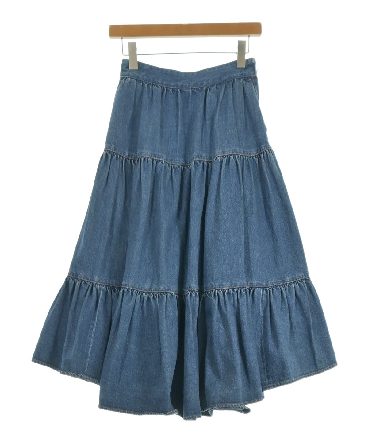 CELINE（セリーヌ）ロング・マキシ丈スカート 紺 サイズ:24(S位