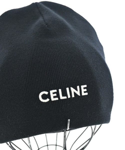 CELINE（セリーヌ）ニットキャップ・ビーニー 黒 サイズ:TU レディース/2200632790029
