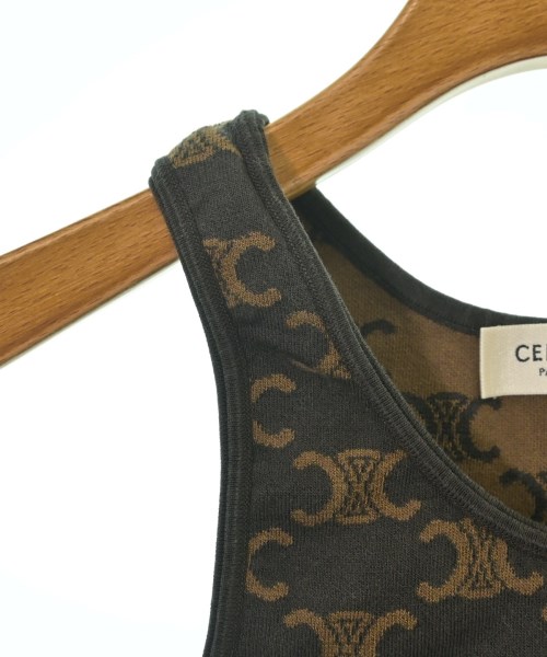CELINE（セリーヌ）タンクトップ 茶 サイズ:S レディース/2200632837014