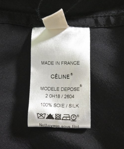 CELINE（セリーヌ）ブラウス 黒 サイズ:36(XS位) レディース/2200606728027