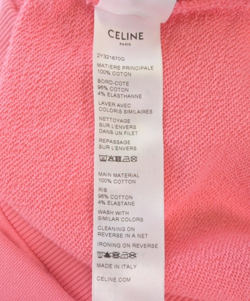 CELINE（セリーヌ）パーカー ピンク サイズ:M メンズ/2200611081018