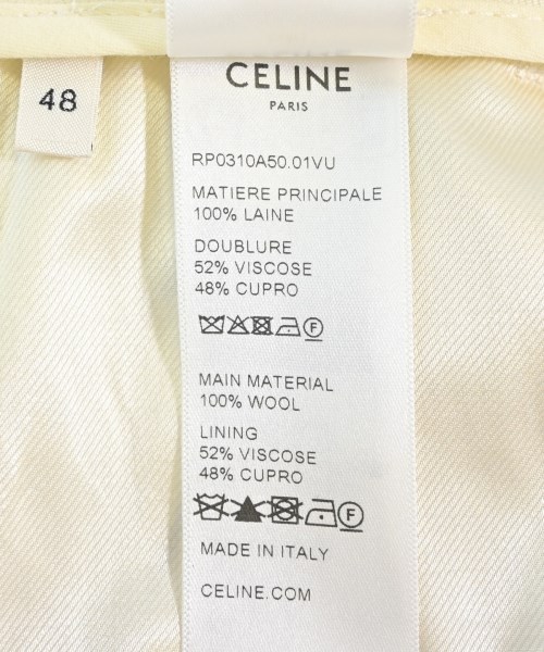 CELINE（セリーヌ）スラックス 白 サイズ:48(L位) メンズ/2200613907033