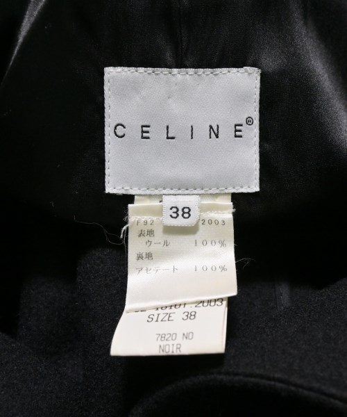 CELINE（セリーヌ）ステンカラーコート 黒 サイズ:38(S位) レディース/2200612733121