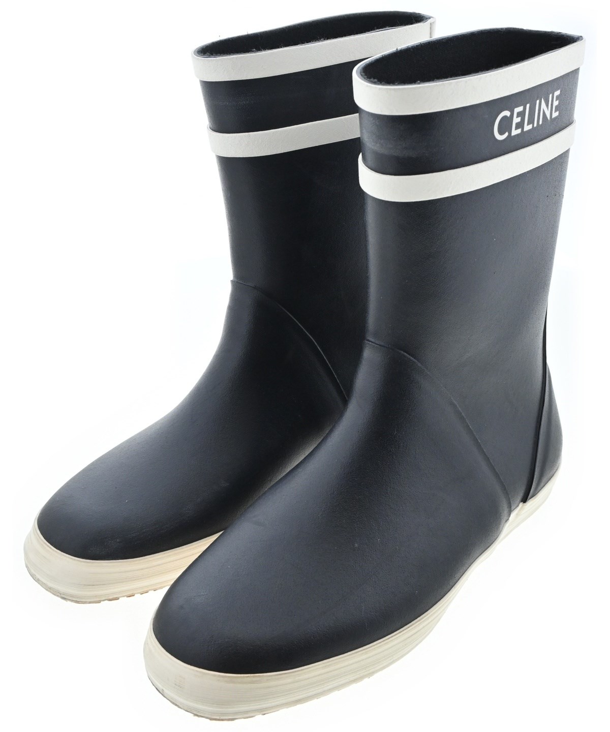 CELINE（セリーヌ）レインシューズ 黒 サイズ:EU38(24.5cm位