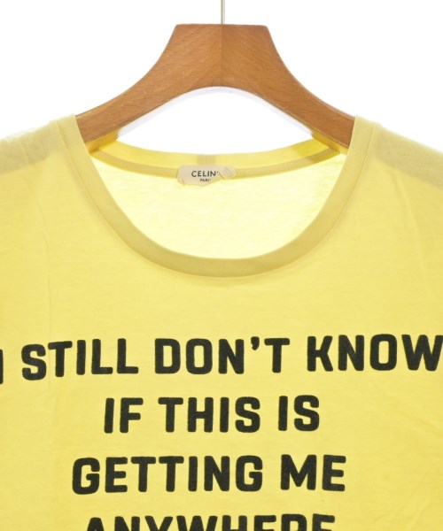 CELINE（セリーヌ）Tシャツ・カットソー 黄 サイズ:XS レディース/2200611226303