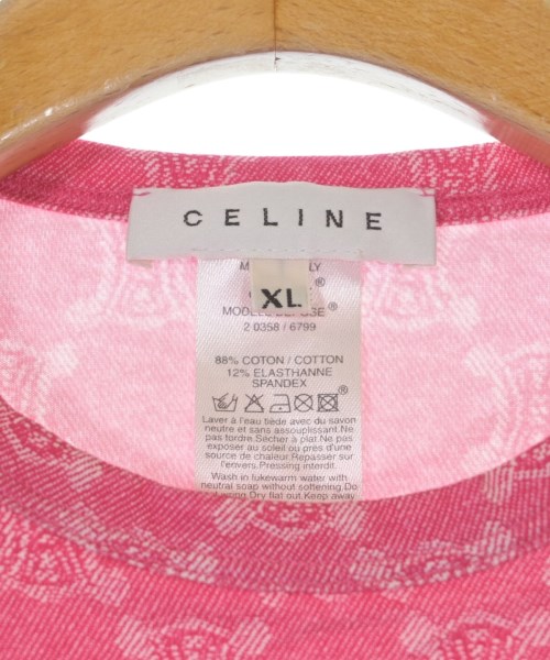 CELINE（セリーヌ）Tシャツ・カットソー ピンク サイズ:XL レディース/2200608208220