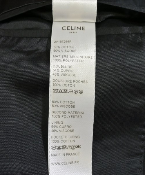CELINE（セリーヌ）テーラードジャケット 黒 サイズ:48(L位) メンズ/2200614226027