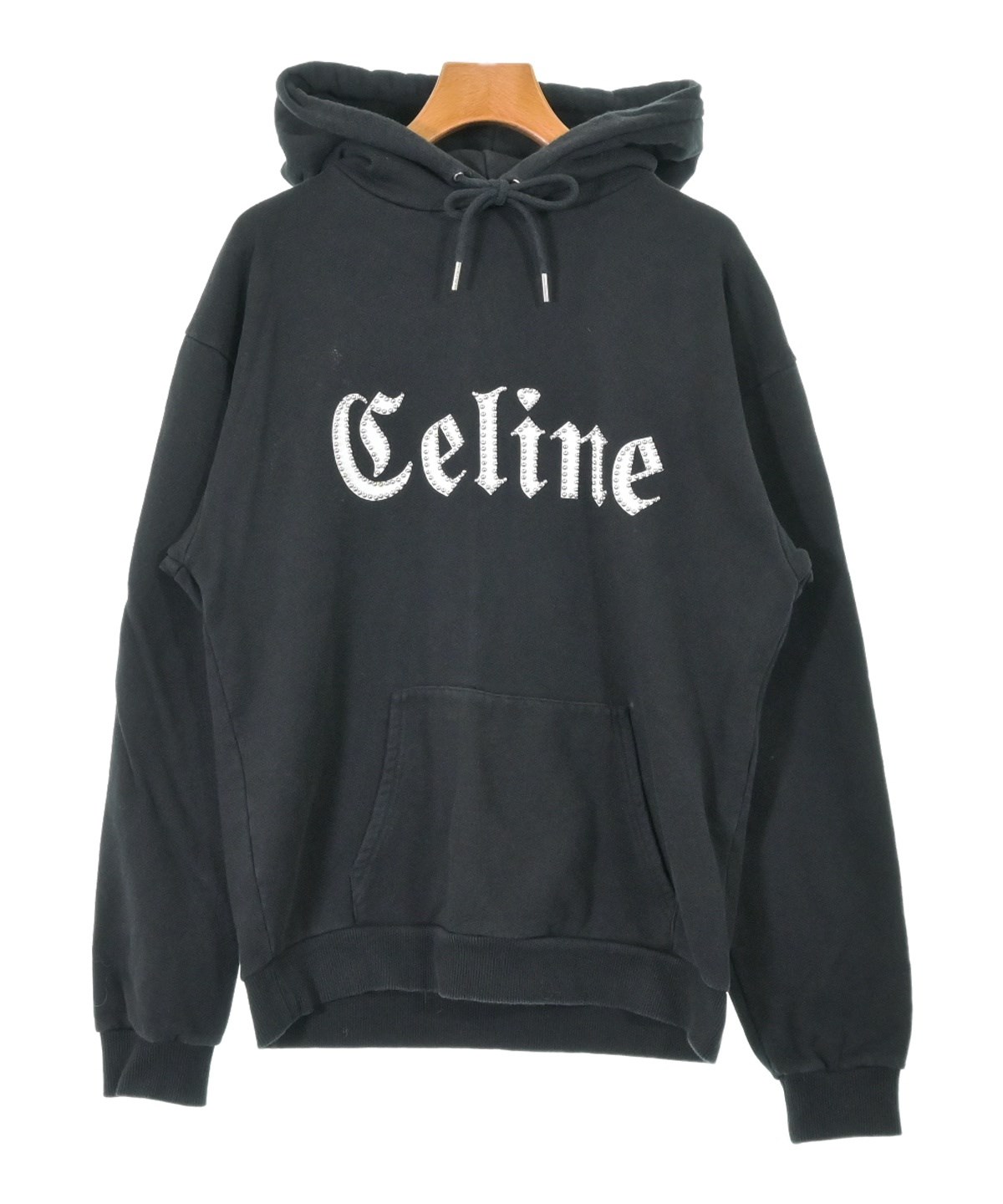 CELINE（セリーヌ）パーカー 黒 サイズ:S レディース